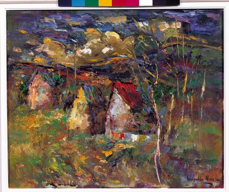 PAISAJE CON TEJADOS ROJOS